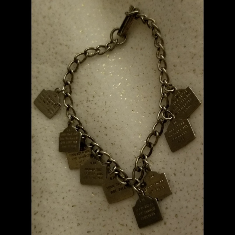 3/$25  vintage 10 commandments bracelet